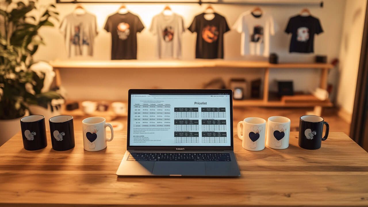 pricing for print on demand products