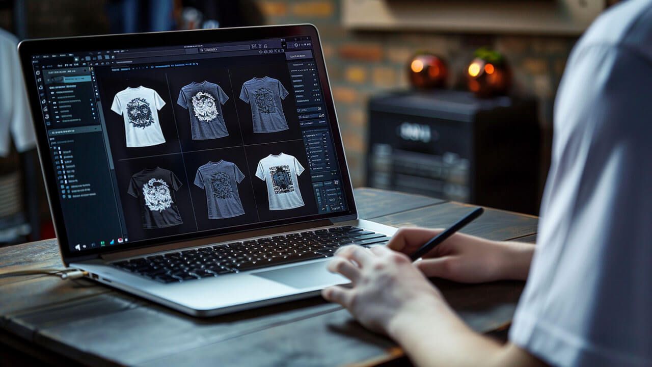 Creating digital t-shirt mockups
